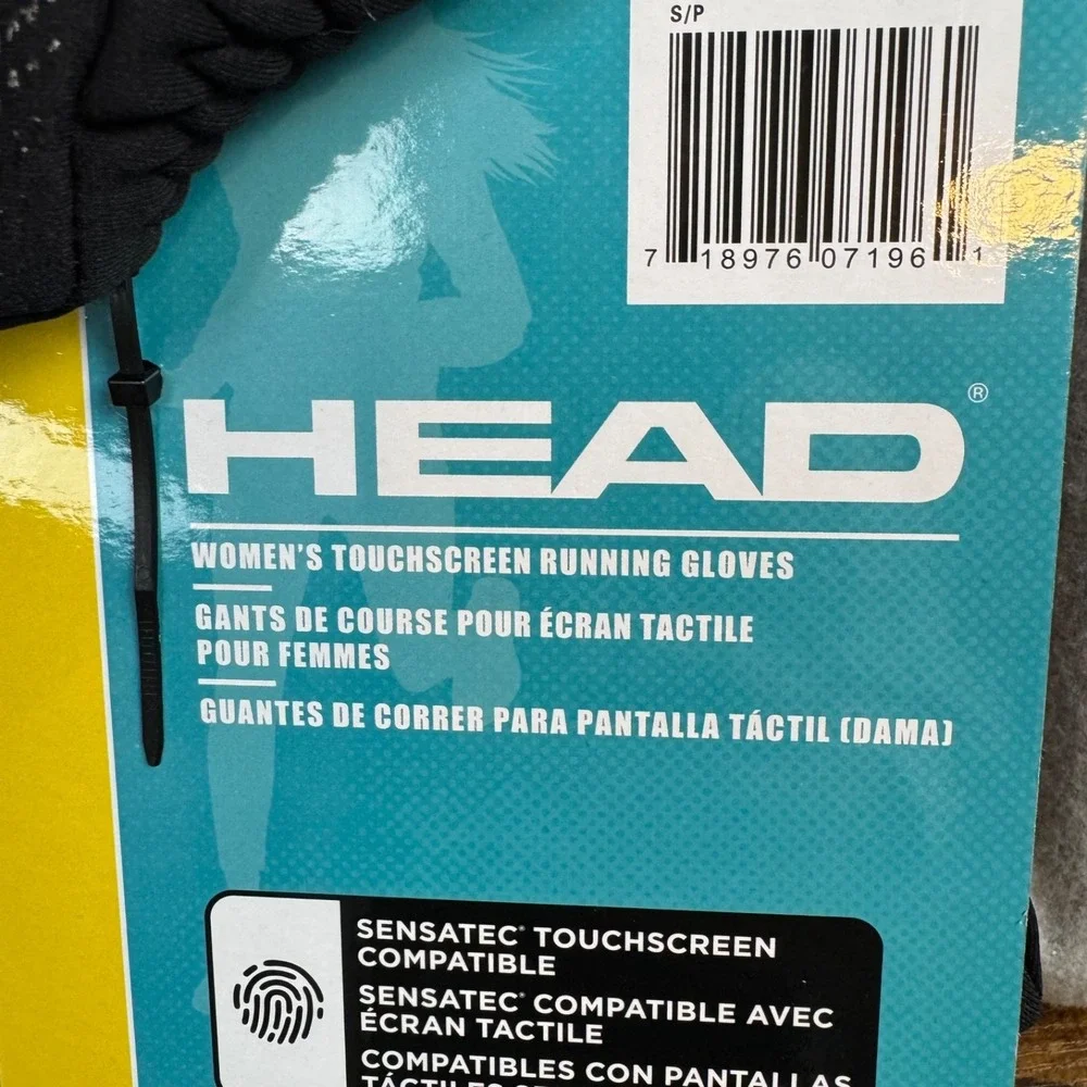 Head Gloves Womens  Size Small Black Winter Thermal Stretch Touchscreen NWT